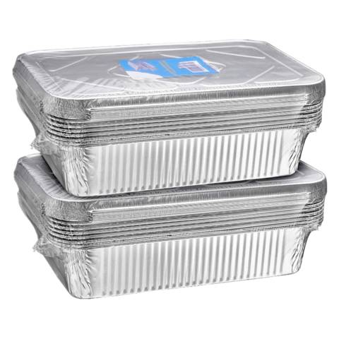 disposable aluminum foil container food cooking