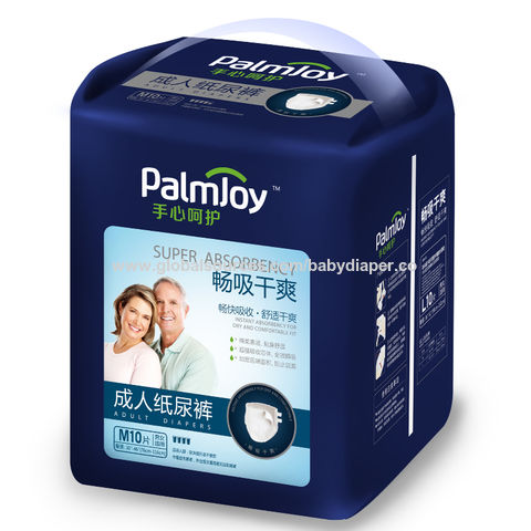 Buy Wholesale China Palmjoy Adult Briefs With Super Absorbency 10 Pcs &  Adult Diapers at USD 0.225