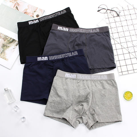 Men's Underwear Boxers Shorts Casual Cotton Sleep Underpants - China Soft  Boxer and Customizable Underpants price