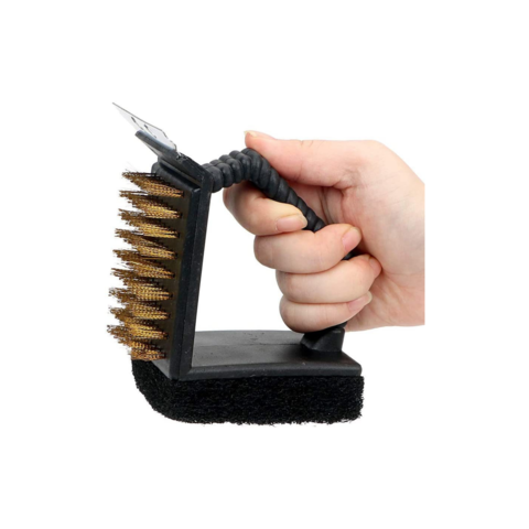 Buy Wholesale China Barbecue Grill Cleaning 3 In 1 Cleaning Brush Brushes,  Copper Wire Brush, Steel Shovel, Sponge Brush & Copper Wire Cleaning Brush  at USD 1.32