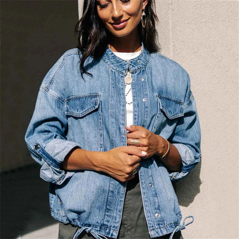 Women's denim 2024 jackets wholesale