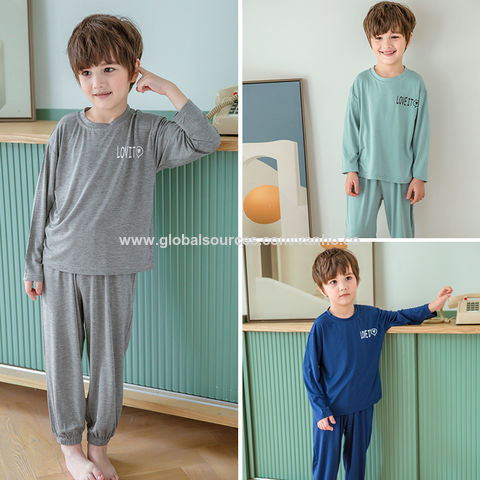 Children Pajamas Boys Pjs Cotton Toddler Kids Sleepwear Set