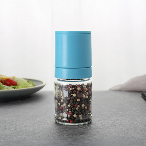 Buy Wholesale China 100ml Hot Selling On  Cheap Small And Mini Salt  And Pepper Spices Grinder With Glass Bottle & Pepper Grinder at USD 2