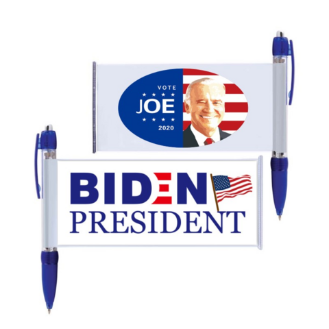 Bolígrafo Banner Retráctil de Plástico con Logo Personalizado para Publicidad Promocional - Diseño Joe Biden