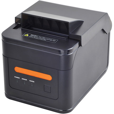 Thermal Receipt Printer 80mm Desktop Direct Thermal Printing USB Connection  300mm/s High Speed with Auto Cutter Support ESC/POS for Shipping Business  Restaurant Kitchen Supermarket Store Home, USB 