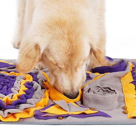 Dog Snuffle Mat, Dog Feeding Mat Small/Large Dog Training Pad Pet Nose Work  Blanket Non Slip Pet Activity Mat for Foraging Skill, Stress Release