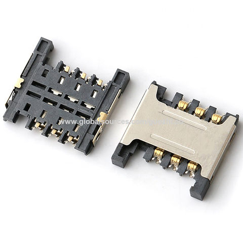 Buy Wholesale China Micro Sim Card Socket 6pin Push Push Memory Sim ...