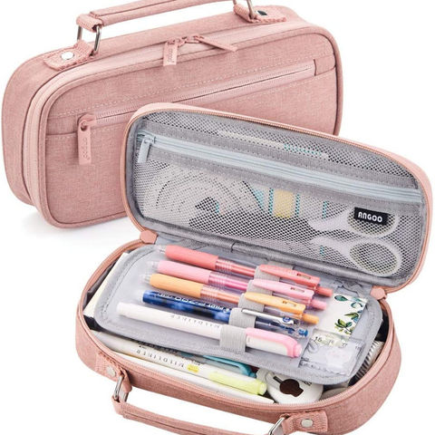 School Pencil Case Large Capacity Portable Bag Girls Stationery Supplies 2020 