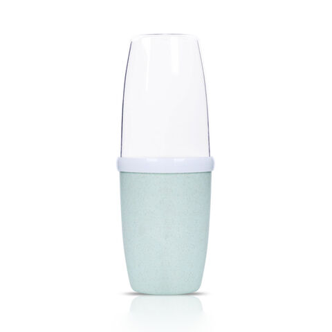 Porta-escova de dentes de viagem, copo de palha de trigo, caixa de escova de dentes portátil, estojos de viagem para escova de dentes for sale at factory direct price