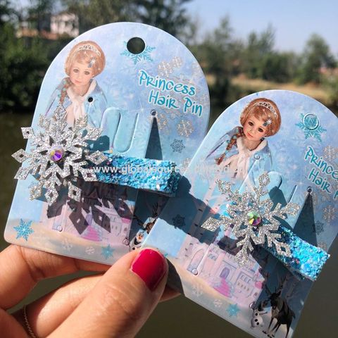 Buy Wholesale Hong Kong SAR New Style Frozen Elsa Girls Kids Hairpins Hot  Selling Snow Hair Clips & New Style Hair Clips at USD  | Global Sources