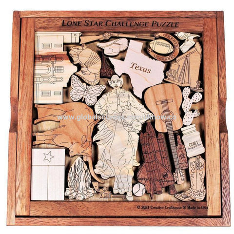 Wholesale blank square sublimation mdf jigsaw puzzle To Improve