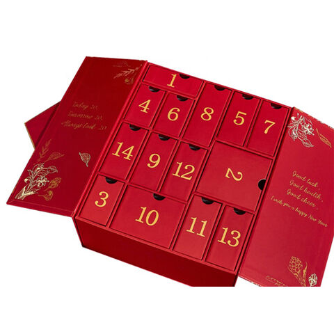 Luxury Custom Logo 2022 New Double Open Door Gift Box New Year ...