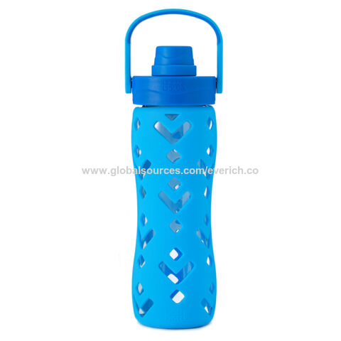 Sports Water Bottle With Time Markings, BPA Free Frosted Tritan