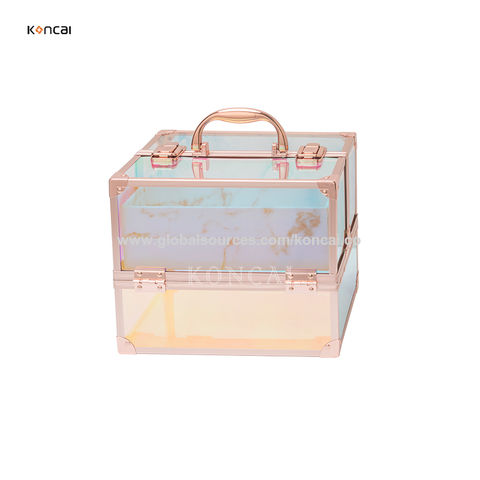 Attelite Portable Clear makeup caddy with handle, Maldives