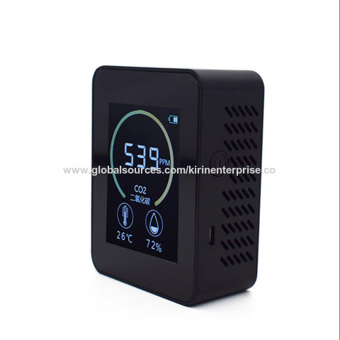 Infrared Air Quality Monitor CO2 Carbon Dioxide Detector Temperature  Humidity Meter Built-in 1200mAh Rechargeable Battery 
