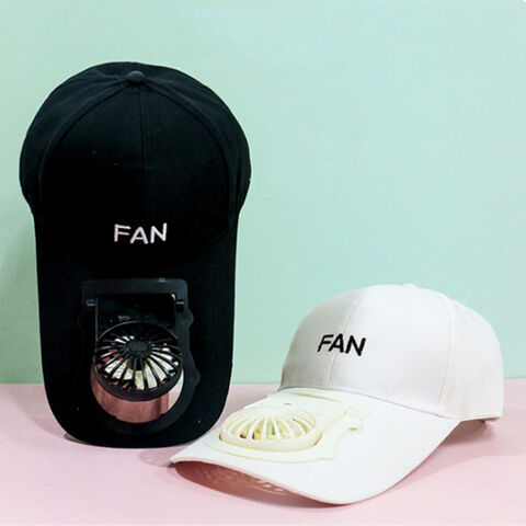 Topi Golf Baseball dengan Kipas Angin, Pengisian USB, Lipat Portabel - Unisex