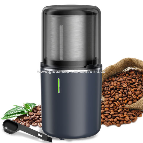 Jikolililili Cordless Coffee Grinder Electric, USB Rechargeable
