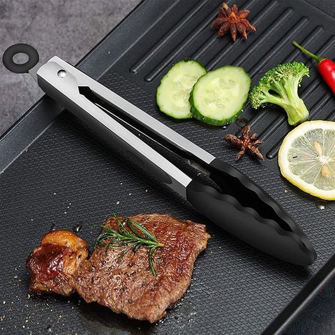 Silicone Food Tong Bbq Grilling Tong Stainless Steel Kitchen Tongs