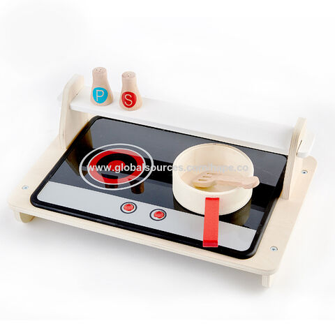 Wooden Pretend Play Kitchen Set with Light and Sound