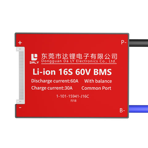 China Good price Li-ion 16S 50A 60V PCB BMS Common Port Balance Use ...