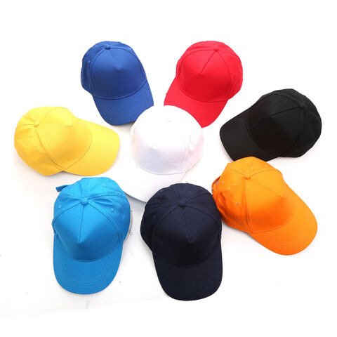 5 Panel Fitted Plain Baseball Cap 