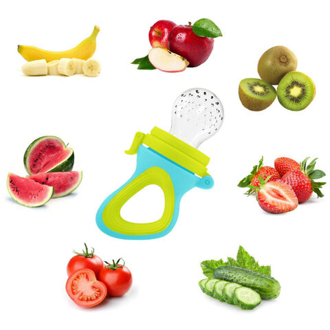 Bpa Free Food Grade Baby Fresh Food Nipple Feeder Silicone Baby Feeder  Fruit Pacifier Baby Fruit Feeder For Infant