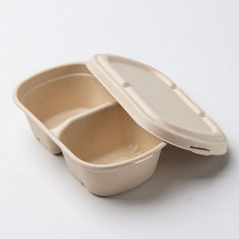 China Leakproof Eco Bagasse Disposable Microwave Safe Take Out Food ...