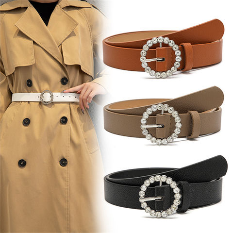 2022 Women Round Buckle Decoration Elastic Waist Fashion Designer Belt -  China Belt Women and Belt Women Leather price