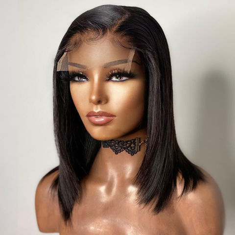 bone straight lace front wig