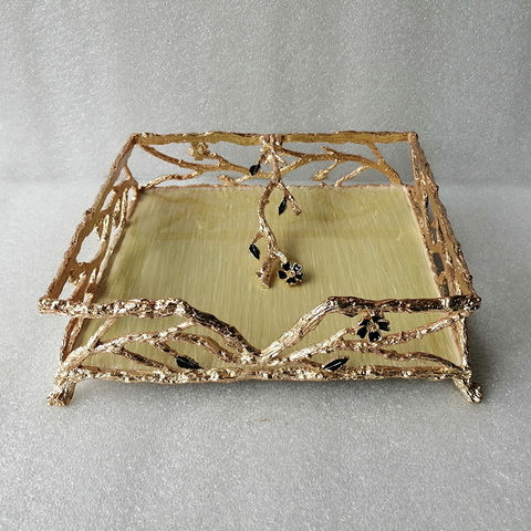 Shiny Gold Silver Plating Zinc Alloy Tabletop Napkin Holder Decor Horizontal Display For Kitchen China Shiny Gold Silver Plating Zinc Alloy, Tabletop Napkin Holder