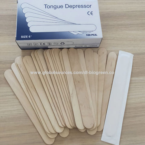 Buy Wholesale China Disposable Wooden Tongue Depressor & Tongue