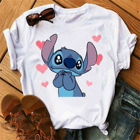 Buy Wholesale China Short Sleeve Stitching Cartoon T-shirt Women Fashion  And Cute Clothes Wholesale & Women T Shirts at USD  | Global Sources
