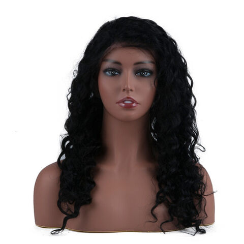 Buy Wholesale China Training Mannequin Head For Showing Wigs Dark