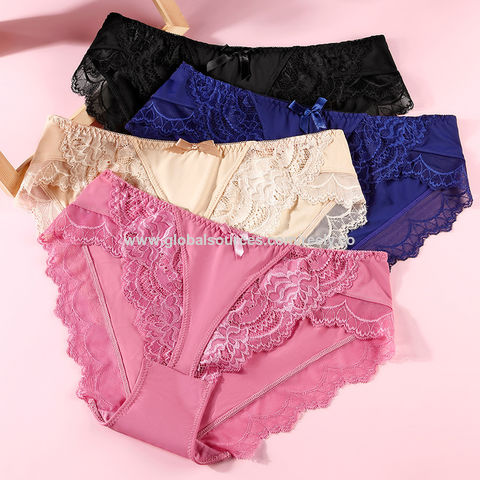 Wholesale Multi Color Lace Waistband Comfortable Women Briefs Underwear -  China Panties and Womens Panties price