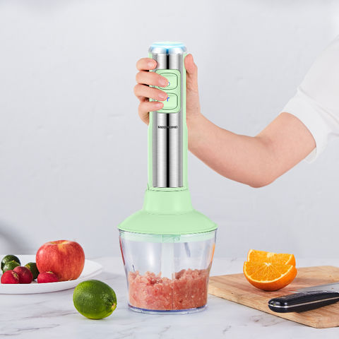 Powerful Immersion Blender, Electric Hand Blender 500 Watt with Turbo Mode,  Detachable Base. Handheld Kitchen Blender Stick for Soup, Smoothie, Puree