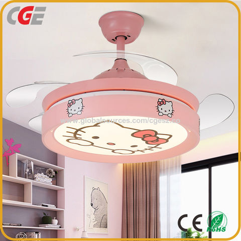 Modern Pendant Lamp Ceiling Fan, Ceiling Fan With Chandelier For Girl Bedroom