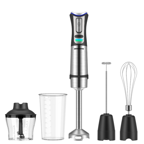 Variable Speed Cordless Hand Blender + Chopper & Whisk Accessories