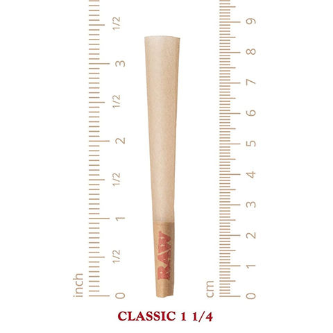 26mm Filter Tip RAW 603 Classic 1 1/4 Natural Cone 1.25 84mm Pre Rolled Cones 