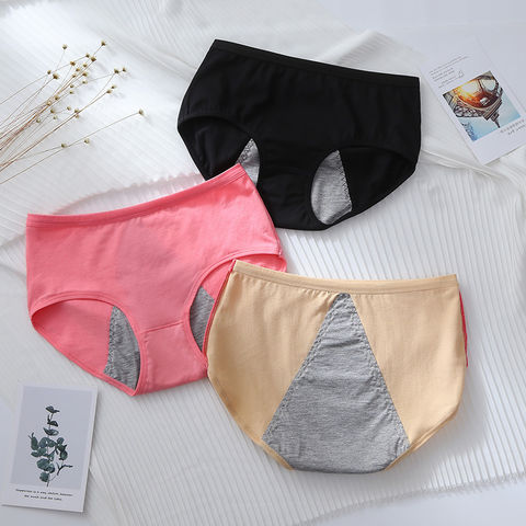 Factory Direct High Quality China Wholesale Women Brief 3 Layers