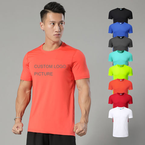 ACTIVE-DRY Dry Fit Shirt for Men 100% Polyester Dri-fit Workout clothes  Running Shirt Gym Clothes