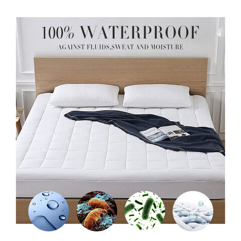 Cooling Waterproof Matress Pad Deep Pocket Quilted Mattress Topper Protector New 