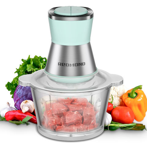 Electric Food Chopper, 8-Cup Food Processor, 2L BPA-Free Glass Bowl 2-Speed  Blender Grinder for Meat