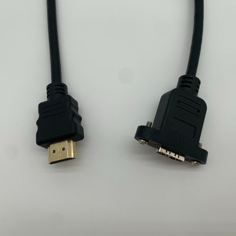 Buy Wholesale China Male To Female Panel Mount Extension Cable With Screws Gold Support 3d 4k 1080p & at USD | Global Sources