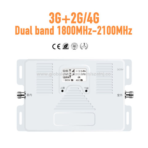 China Industrial GSM 900 WCDMA 2100 4G LTE 1800 mhz Amplificador de señal  móvil tribanda 2G 3G 4G Repetidor de señal celular fábrica y fabricantes