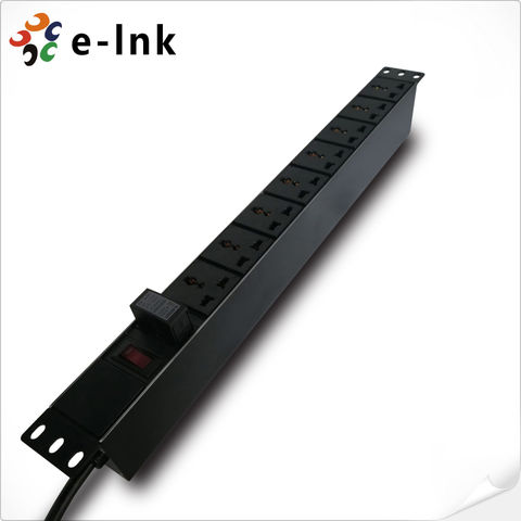 19-inch Rack-mount Power Strip with Overload Protection 