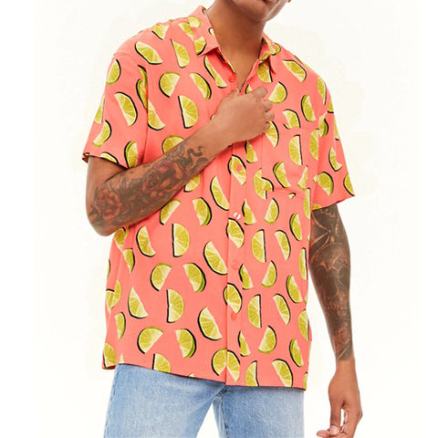 Pink Banana Men's Hawaiian Shirt