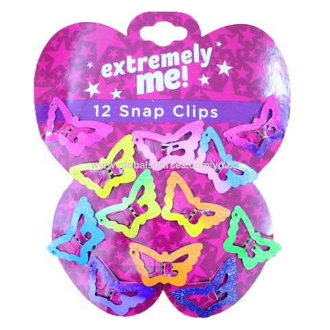 12PCS Baby Kids Barrettes Girls' BB Clip Candy Color Hair Clips Hair Accessories 