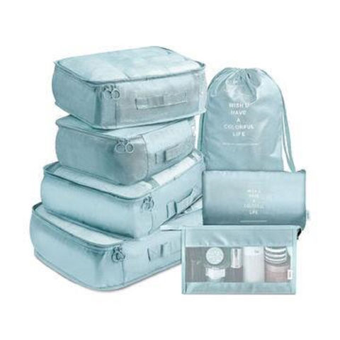 Portable Travel Storage Bag, Simple Luggage Organizer With Zipper Clothes  Storage Bag,Travel Organizer Set,Packing Cube Set,Suitcase Storage Bag