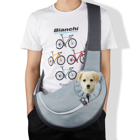 Luxury Breathable Pet Handbag Shoulder Tote Folding Leather Dog