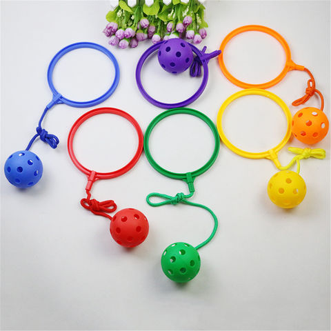 China Kids plastic sport skip ball foot toys colorful jumping ball Foot ...